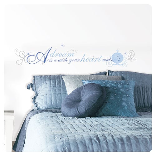 Cinderella A Dream is a Wish Peel and Stick Wall Decal